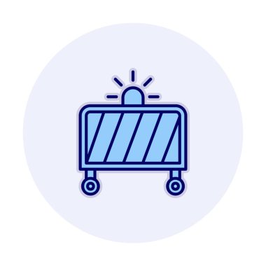 çit web simgesi, vektör çizim 