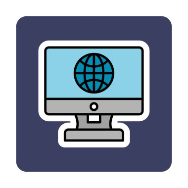 Internet bağlantısı simgesini vektör çizim