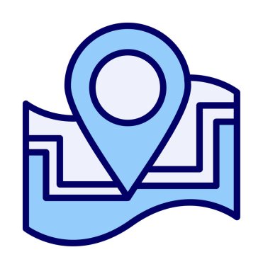 harita işareti simgesi. vektör çizim 