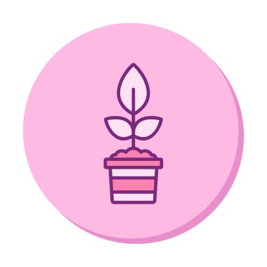  demlik vektör tasarımında düz bitki