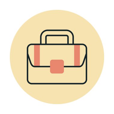 Çanta. Web simgesi basit illüstrasyon