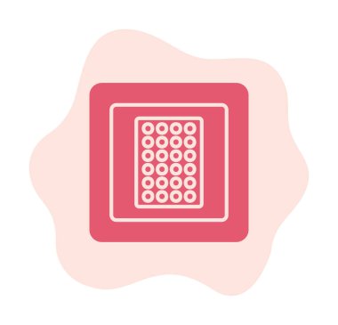 Nikotin Yaması ikon vektör illüstrasyon tasarımı