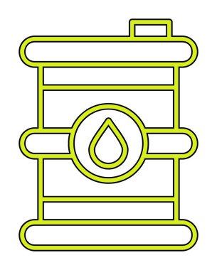 Petrol varil web simgesi, vektör çizim