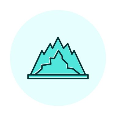 dağ ikonu vektör illüstrasyonu 