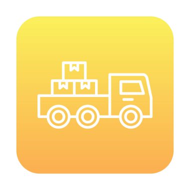 Kamyonet simge vektör çizim