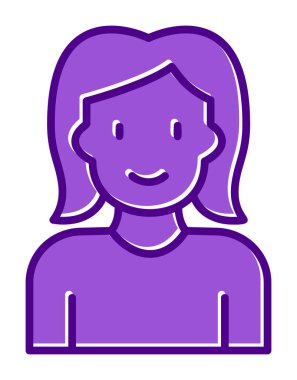 avatar kadın karakter simgesi