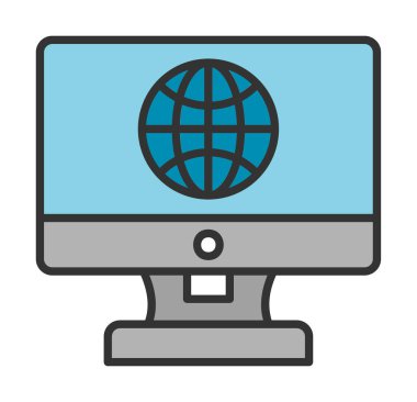 Internet bağlantısı simgesini vektör çizim