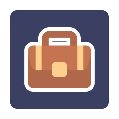 Çanta. Web simgesi basit illüstrasyon