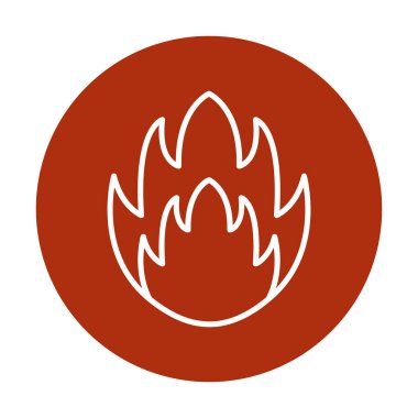 düz ateş simgesi vektör illüstrasyon tasarımı