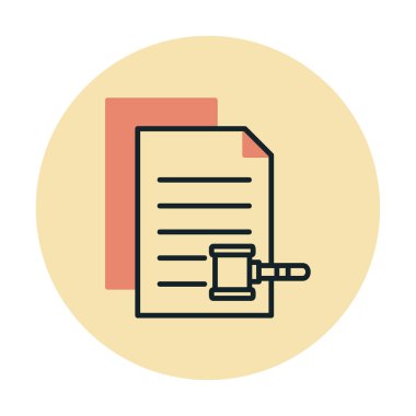 belgelerin vektör çizimi simgesi  