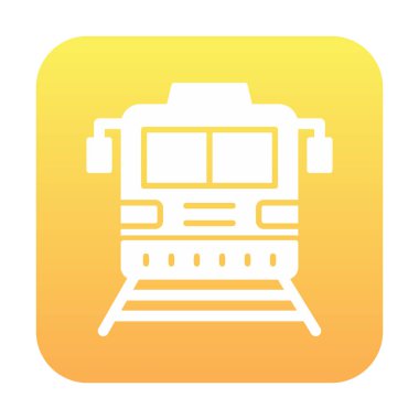 tren simgesi, vektör illüstrasyonu 