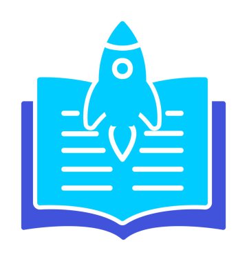 Bilim Kurgu kitabı vektör simgesi                       