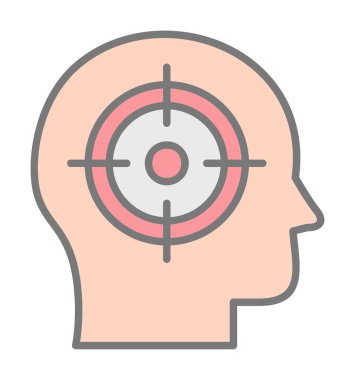 hedef simge, vektör illüstrasyonu basit tasarım