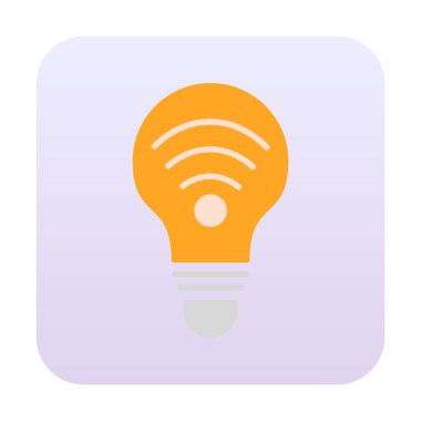 Ampul Ağı simgesi basit bir çizim. Akıllı Ampul                                                     