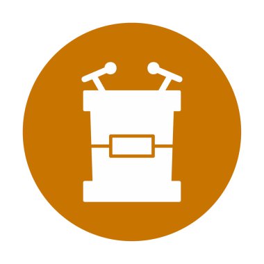 Modern Tribune simgesinin vektör çizimi                     