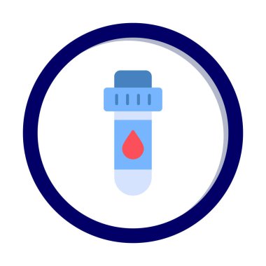 Kan Test Ağı simgesi, vektör illüstrasyonu