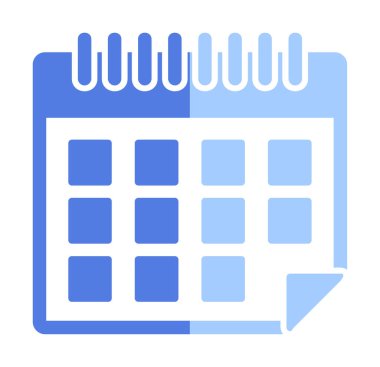 Takvim simgesi, vektör çizimi