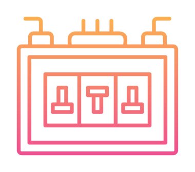 Sigorta kutusu mu? Web simgesi basit tasarım