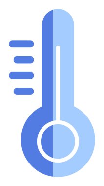 Modern termometre simgesinin vektör çizimi 