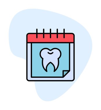Vektör illüstrasyonundan diş atama simgesi 