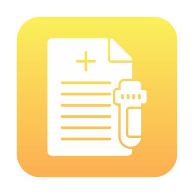 Test Raporu simgesi, vektör illüstrasyonu 