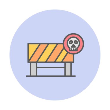 Tehlike Öndeki Yol İşareti, vektör çizimi