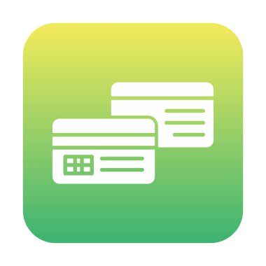 Düz kredi kartı ikonu. düz dizayn 