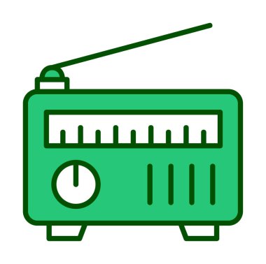 radyo simgesi web basit illüstrasyon