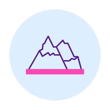 dağ ikonu vektör illüstrasyonu 