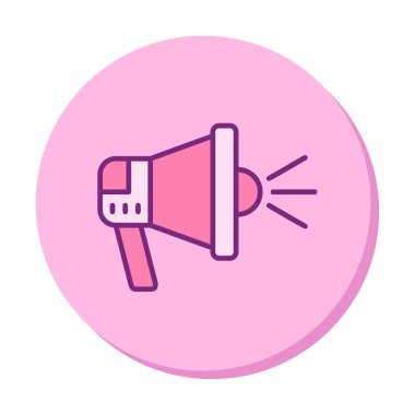 hoparlör, megafon simgesi. vektör çizim.  