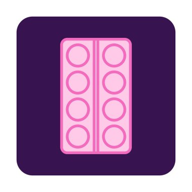 Modern İlaç simgesinin vektör illüstrasyonu                           