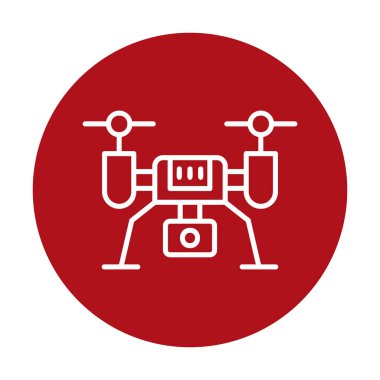 İHA simgesi, vektör illüstrasyonu  