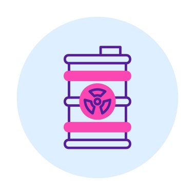 zehirli atık kutusu simgesi moda tasarım tarzında