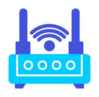 Wi-fi yönlendirici vektör illüstrasyonu