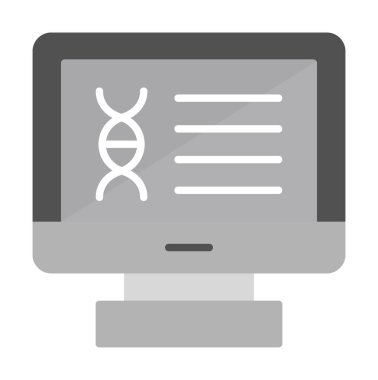 Bilgisayar vektöründe kromozom web simgesi 