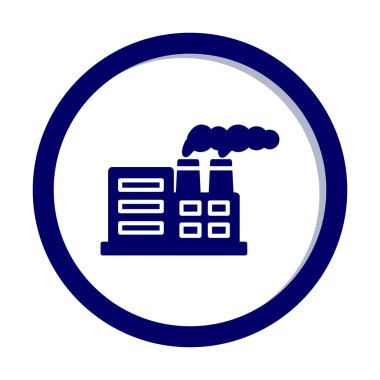 Nükleer santral ikon vektörü. İnce çizgi işareti. izole edilmiş sınır sembolü çizimi