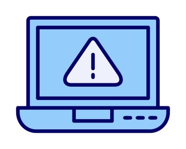 uyarı simgesi olan dizüstü bilgisayar 