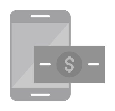 Çevrimiçi Vergi Ödenmiş simge tasarımı, vektör illüstrasyonu  