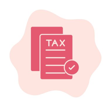 düz tasarım vektör illüstrasyon vergisi onayı