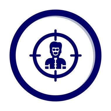 hedef simge, vektör illüstrasyonu basit tasarım