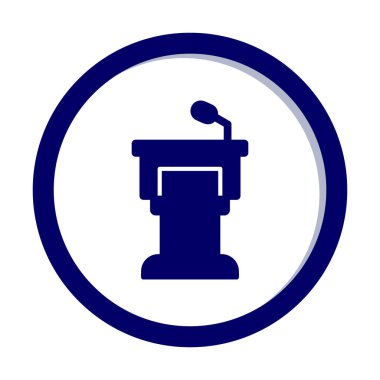 Podyum simgesinin vektör illüstrasyonu 