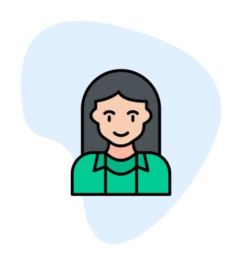 vektör kadın turist avatar karakteri 