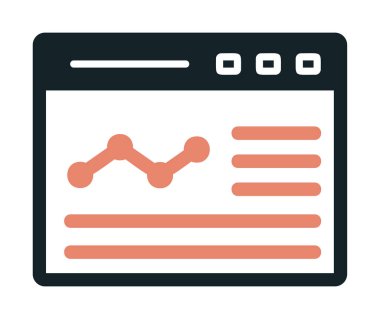 izole edilmiş grafik vektörlü iş web sitesi simgesi 