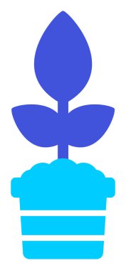  demlik vektör tasarımında düz bitki