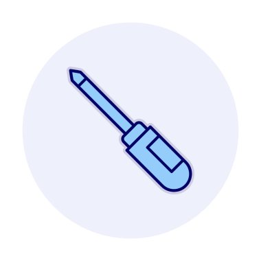 tornavida aracı izole edilmiş simge vektör çizimi