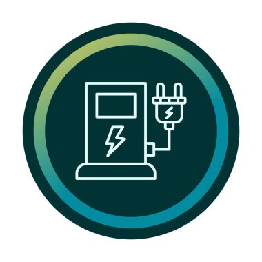 İstasyon simgesi tasarımı, vektör illüstrasyonu yükleniyor