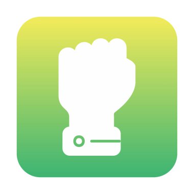 Yumruk simgesi basit vektör