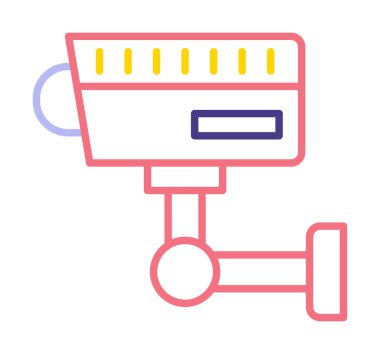 ccTV kamerasının vektör illüstrasyonu 