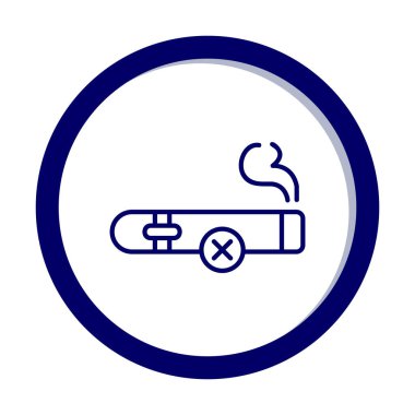 Yasak puro sigara içmek yasak ikon vektör resimleme tasarımı yasak 