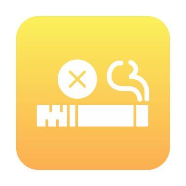 Basit Tütün Günü simgesi, vektör illüstrasyonu